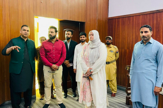 British Council representative Mr. Ali Aijaz visited the IUB to review IELTS Venue