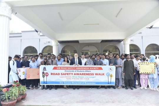 Road Safety Awareness Walk organized by the Islamia University of Bahawalpur