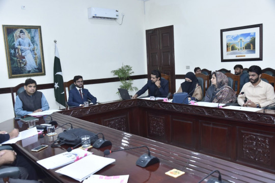 A meeting was organized by IUB to ensure compliance of the Accessibility Audit guidelines by HEC