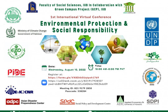 First International Virtual Conference on Environmental Protection and Social Responsibility held at the IUB