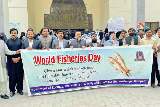 IUB Bahawalnagar Campus organized an awareness walk in connection with World Fisheries Day 2025