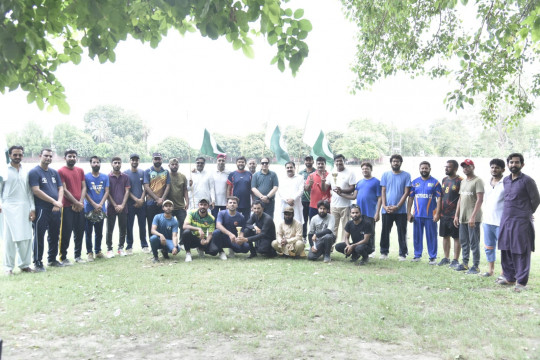 A friendly cricket match was played at Abbasia Campus, IUB in connection with Independence Day Celebration 2024