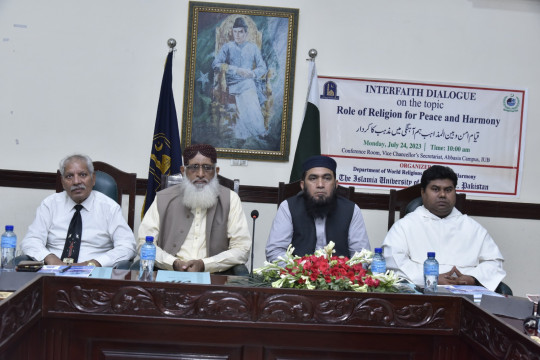 Interfaith Dialogue on the topic Role of Religion for Peace and Harmony