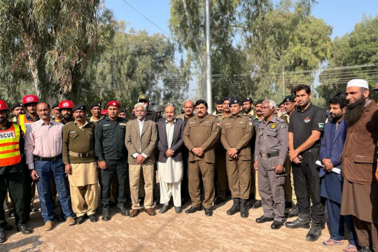 A mock exercise was conducted at Islamia University of Bahawalpur Bahawalnagar Campus to deal security threats