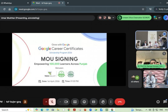 IUB took part in the signing of the MoU between Higher Education Department, Government of Punjab & Techvalley.