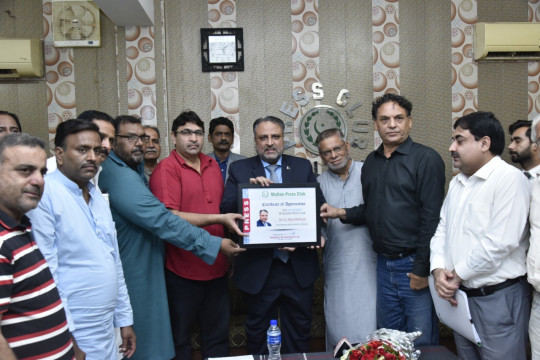Honorable Vice Chancellor Engr. Prof. Dr. Athar Mahboob visited Multan Press Club