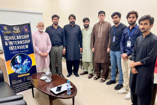 Internship interviews of orphan and deserving needy students were held by the Faculty of Computing, IUB.