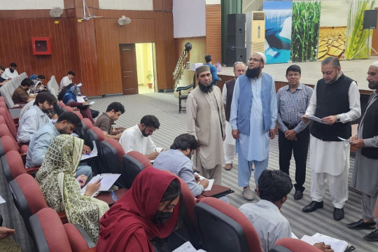 Vice Chancellor Prof. Dr. Muhammad Kamran reviewed the LLB examination arrangements at IUB.