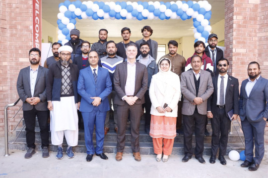 Head of Public Diplomacy , the U.S. Consulate Lahore Mr. Karll Rogers , along with his team members, visited the IUB