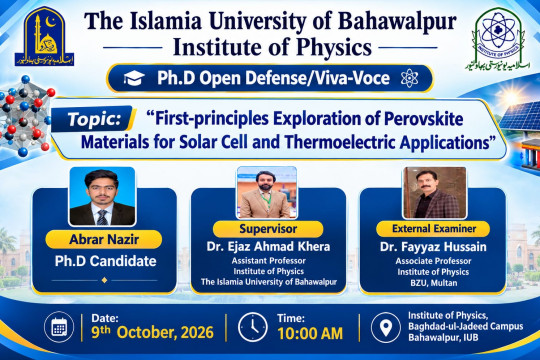 PhD Open Defense at Institute of Physics