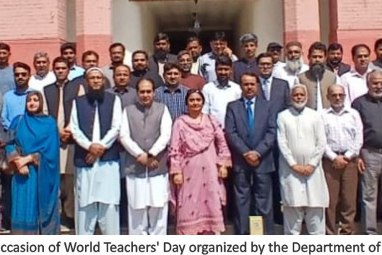 Department of Social Work organized a event on occasion of World Teachers' Day