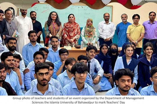 The Department of Management Sciences, IUB, celebrated Teachers' Day with their teachers