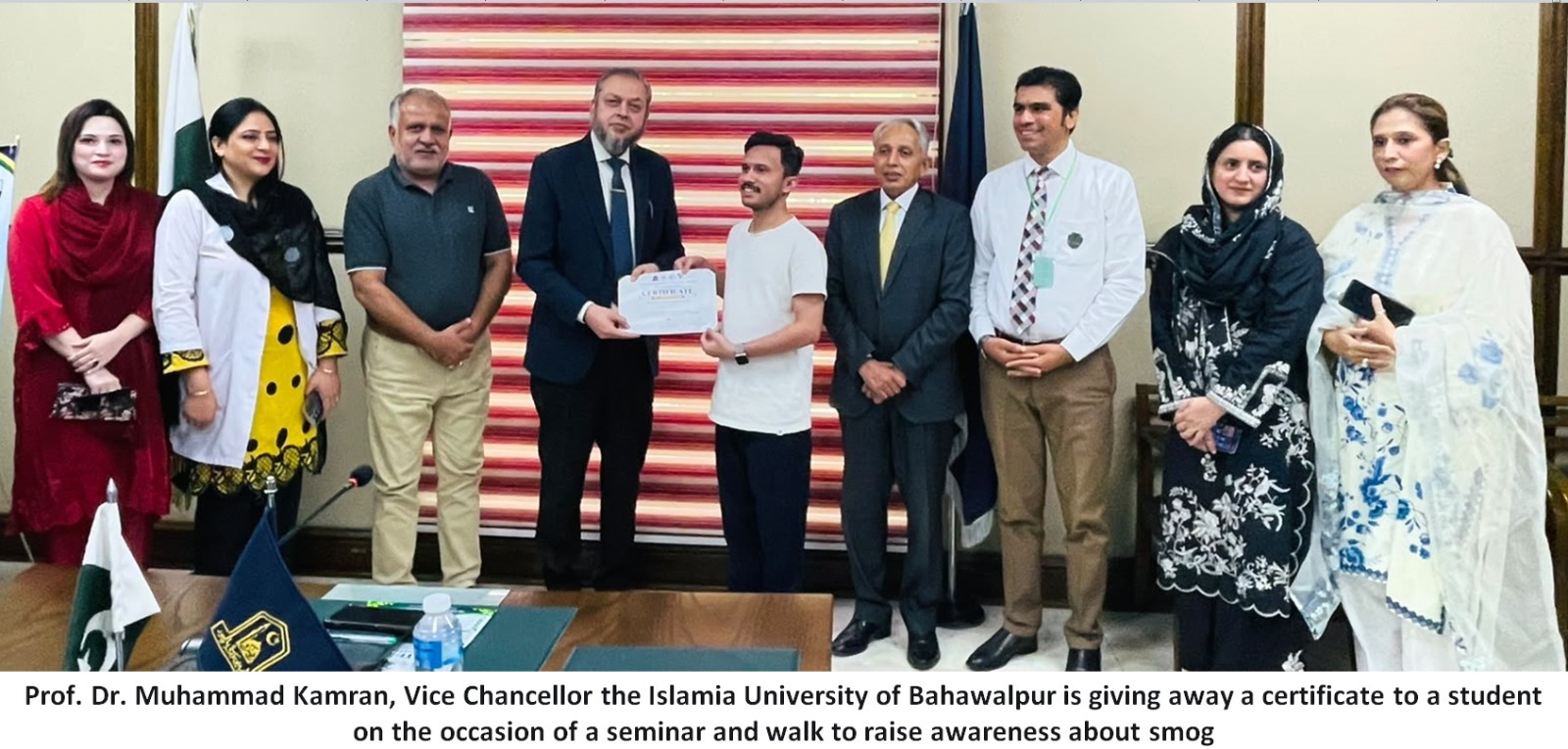 The Islamia University of Bahawalpur organized an Anti-Smog Awareness Seminar and Walk