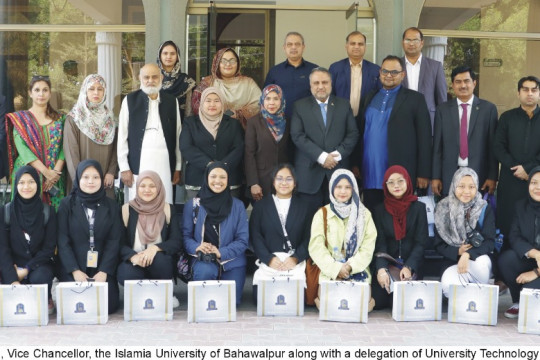 A delegation from University Technology Mara Barak Branch Malaysia visited the Islamia University of Bahawalpur