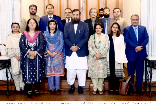 Governor Punjab chaired a meeting regarding the consortium built on topic of Character Building at Governor House Lahore
