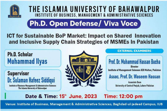 PhD open Defense at the IBMAS, IUB (II)