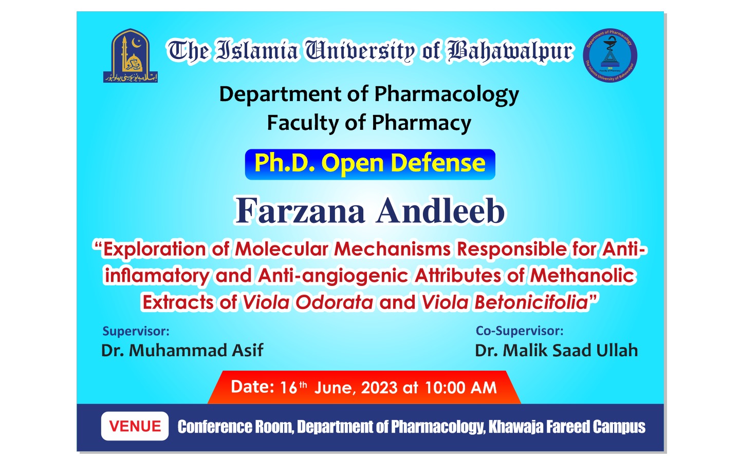 phd pharmacology