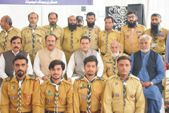 Scouts Group of DSA, IUB performed 25 days of services for the convenience of pilgrims at Haji Camp Multan