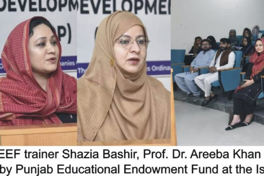 Punjab Educational Endowment Fund (PEEF) organized its first 2-day training workshop for management and students