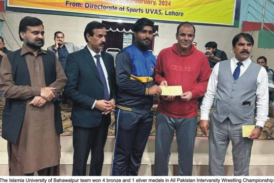IUB team won 4 bronze and 1 silver medals in All Pakistan Intervarsity Wrestling Championship