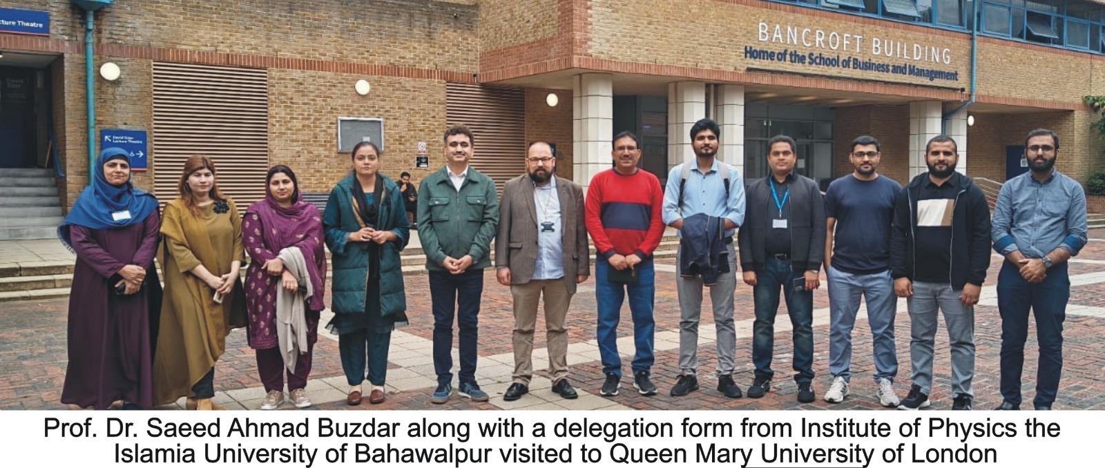 dr saeed buzdar visit Queen University