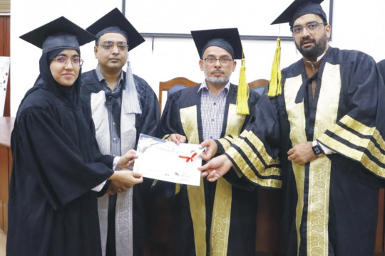 The graduation ceremony was organized in the Department of Law Islamia University Bahawalpur