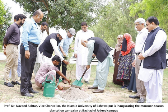 IUB and Faizan Global Relief Foundation have started a monsoon season plantation campaign at Baghdad-ul-Jadeed Campus