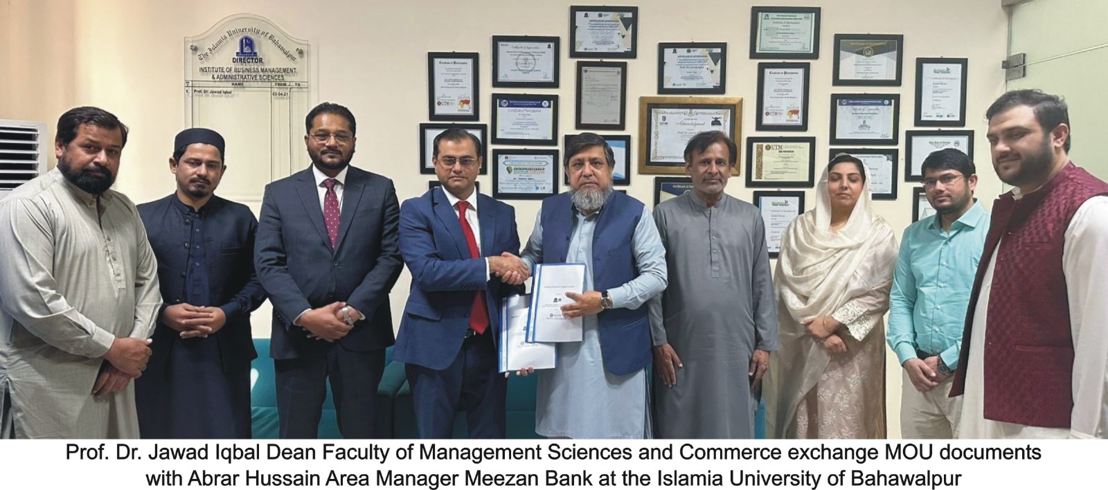 The Islamia University of Bahawalpur signed a Memorandum of Understanding with Meezan Bank