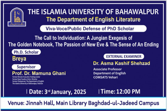 The open defense of Breya, a PhD scholar of the Department of English Literature, IUB, will be held on Jan 3, 2025