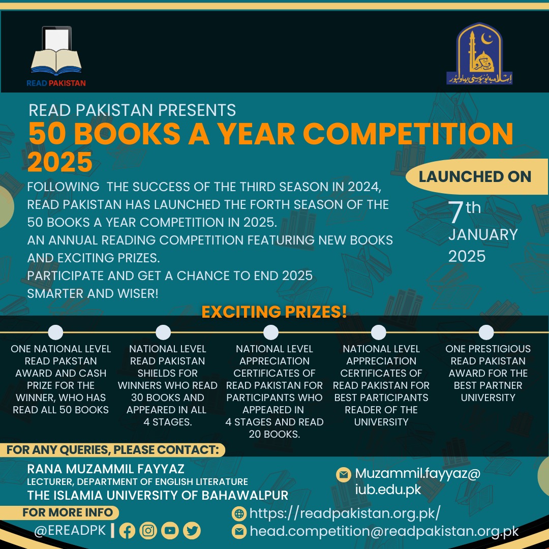 IUB, in collaboration with Read Pakistan, is going to organize the National Readers Conference 2024