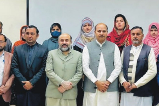 A seminar and walk were organized at the IUB Bahawalnagar Campus to commemorate Kashmir Solidarity Day 2025