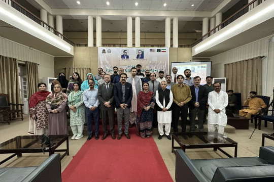 A seminar titled Pakistan Global Peacemaker was held at Ghulam Muhammad Ghotvi Hall Abbasia Campus