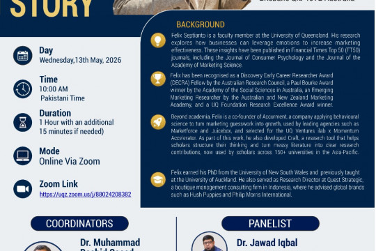 IBMAS will conduct an online session titled "Craft your Research Story" on May 13, 2026.