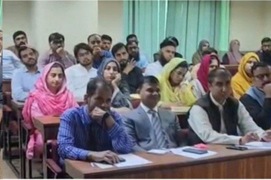 VC Prof. Dr. Muhammad Kamran gave a special lecture to the faculties of FAST University, Chiniot campus, Faisalabad.