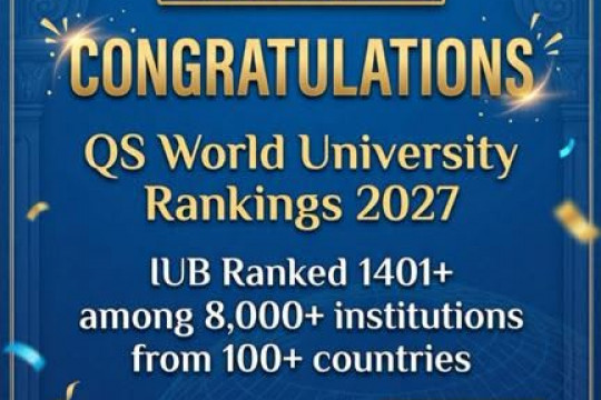 IUB has once again successfully maintained its position in the QS World University Rankings 2027.