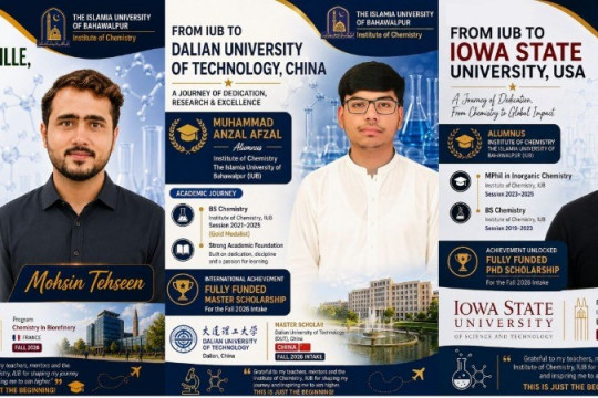IUB Students Selected for Study Abroad: Five students of the Institute of Chemistry gained international scholarships.