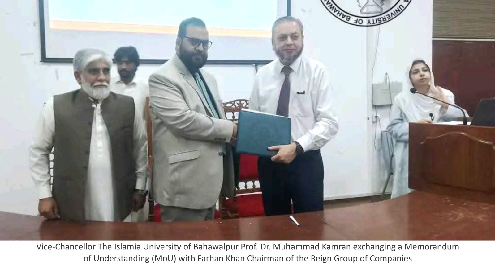 Prof. Dr. Muhammad Kamran, Vice Chancellor, IUB signed MOU with Reign Group of Companies, Karachi