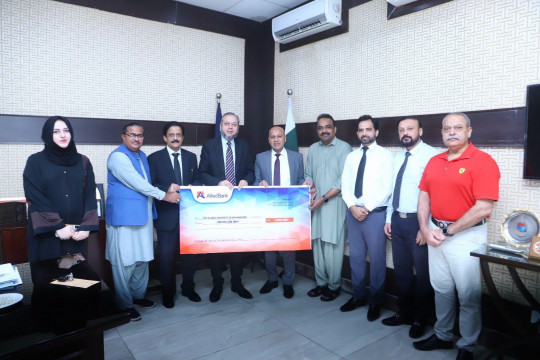Ceremony of Cheque Presentation by Allied Bank Limited (ABL) for University College of Art & Design (UCAD), IUB