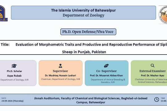 PhD Open Defense at Department of Zoology, IUB