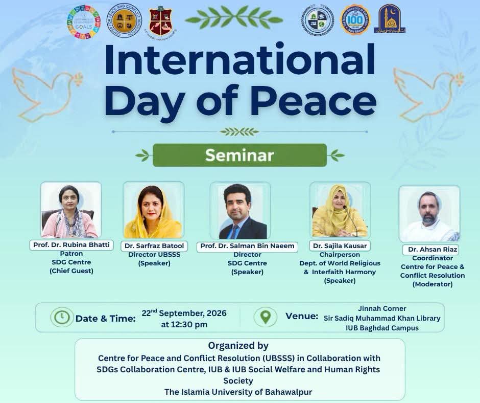 IUB Observes International Day of Peace