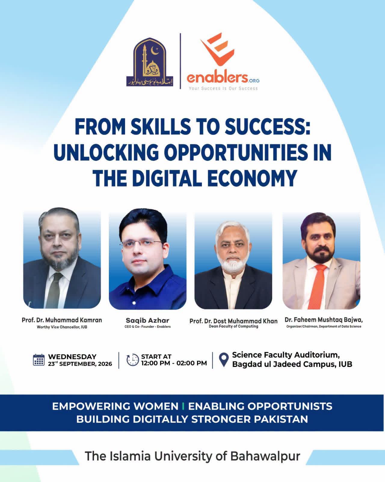 A Session will be held on From Skills to Success: Unlocking Opportunities in the Digital Economy