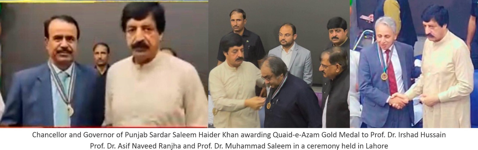 03 Professors of IUB have been Honoured with the prestigious Quaid-e-Azam Gold Medal