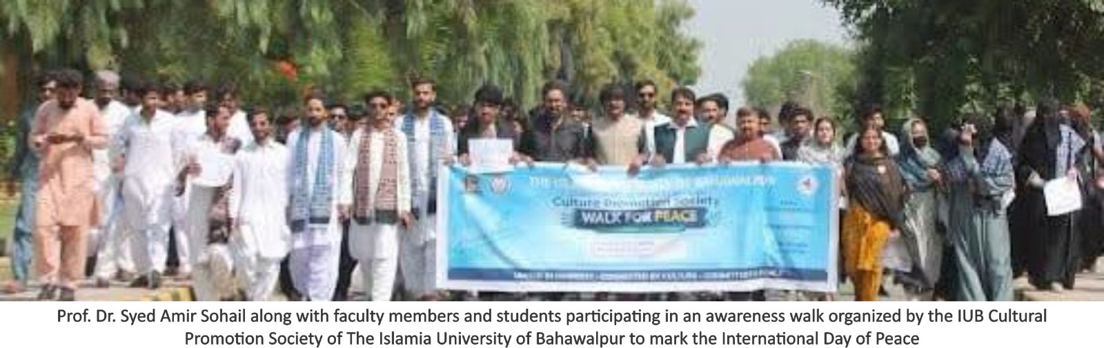 IUB Culture Promotion Society organized a Cultural Peace Walk to mark the International Day of Peace