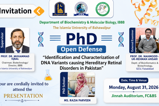 PhD open defense at Department of Biochemistry and Molecular Biology, IUB