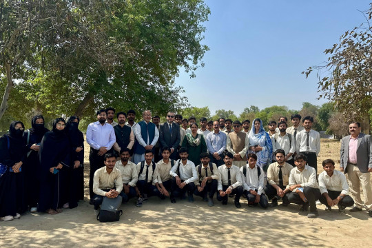 244 saplings were planted in the Sabzazar adjacent to the Faculty of Education under the auspices of IUB's Estate Care.