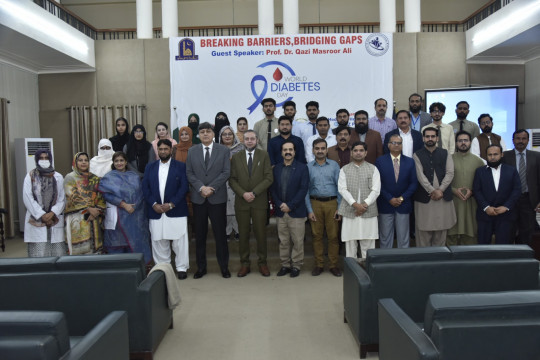 On the occasion of World Diabetes Day 2024, an awareness seminar and walk were hosted at the IUB's Abbasia campus