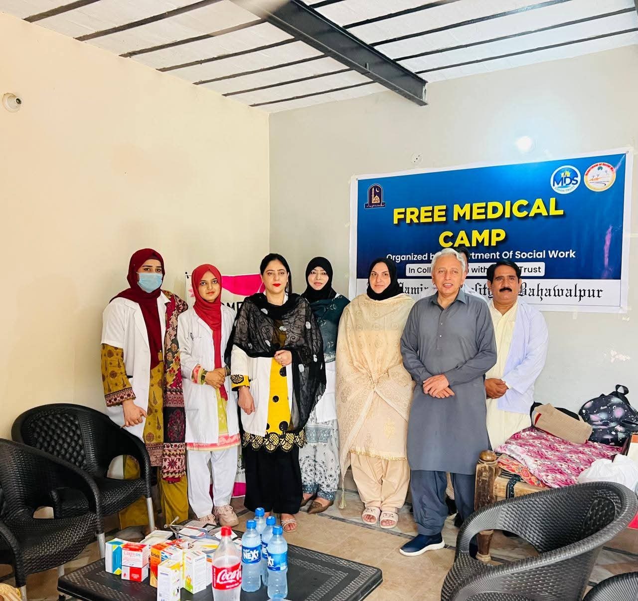 IUB organized a free medical camp in Village 8/BC Bahawalpur under its Rural Community Development Training Program.