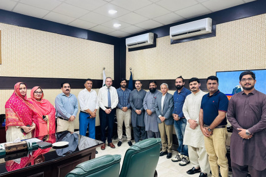 A delegation of government and private representatives met VC Prof. Dr. Muhammad Kamran.