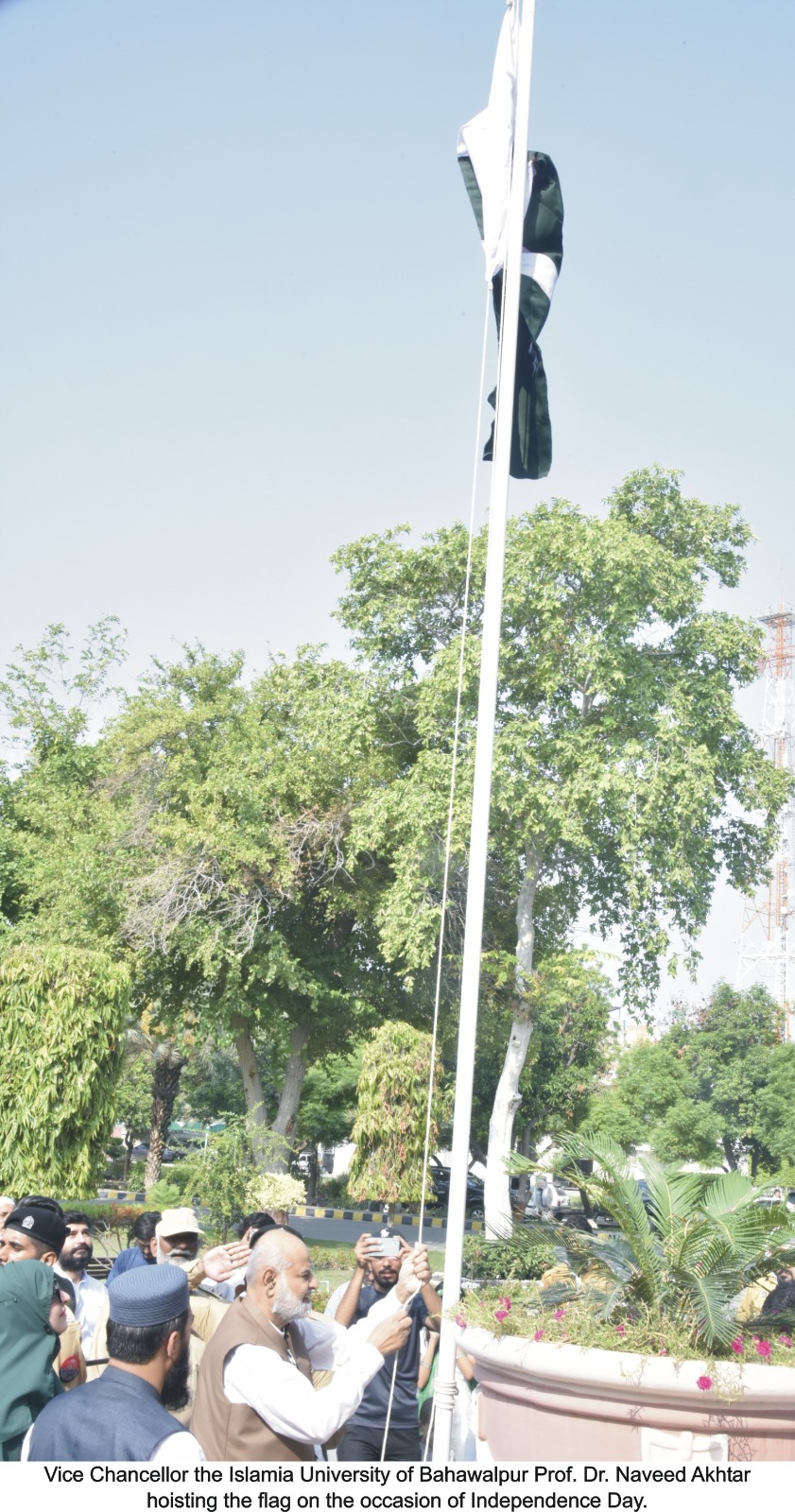 flag hosting Ind day 2024