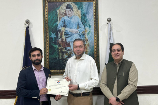 Graduation ceremony of the IUB students who completed the ISPR winter internship 2026